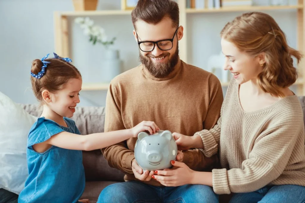 Family Savings Budget Planning Children S Pocket Money Family With Piggy Bank 1024x683