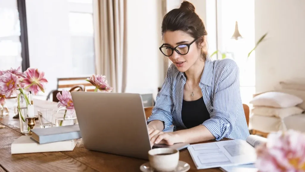 Woman Working From Home 1024x577