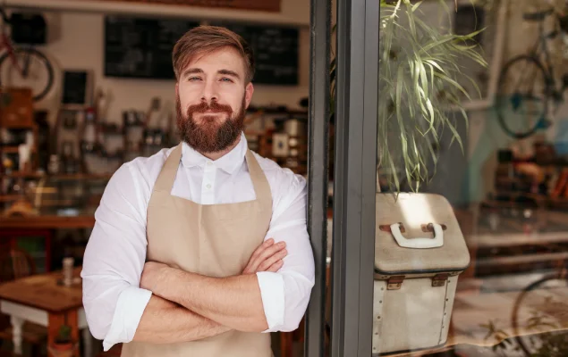 Confident Cafe Owner