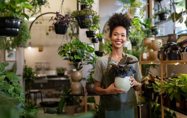 Plant Shop Small Business Owner